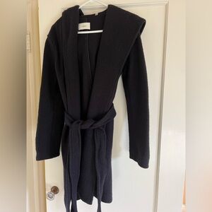 Wilfred Wool Hooded Wrap Coat